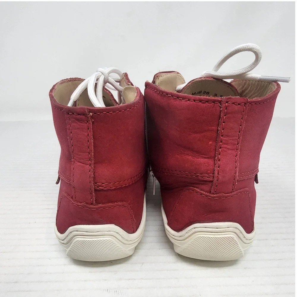 Marc Joseph New York Red Leather Suede Chukka Ankle Boots Boys Size‎ 3.5